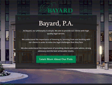 Tablet Screenshot of bayardlaw.com